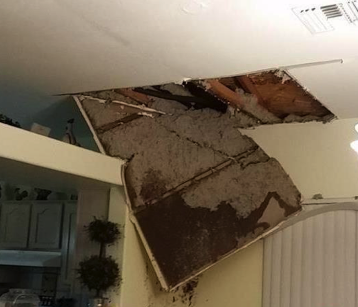Roof Leak Leads to Water Damage in Home