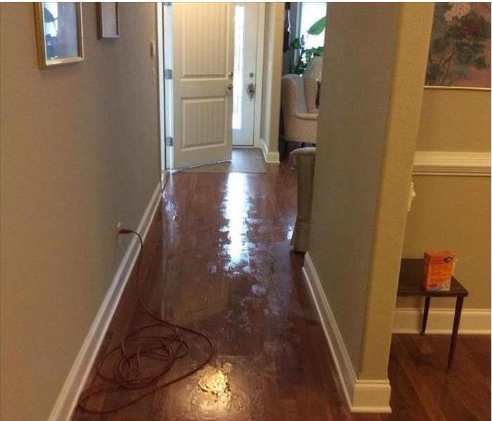 A flooded home
